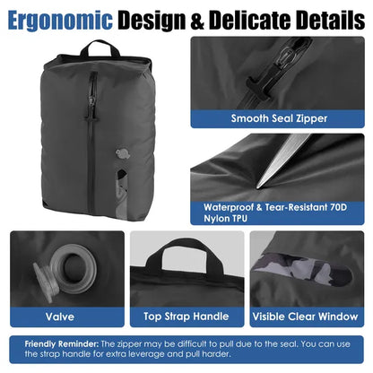 Vacuum Storage Bags with Electric Pump, Waterproof Packing Set