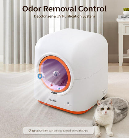 60L Smart Self-Cleaning Cat Litter Box, WiFi