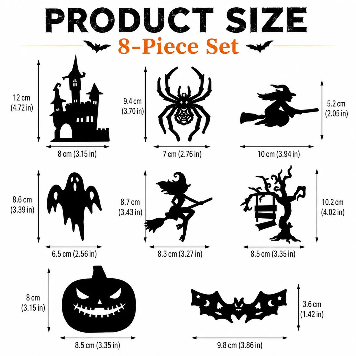 🔥LAST DAY 49% OFF🎃Halloween LED Wall Decor Lights, Peel & Stick Battery Powered Silhouette Stickers