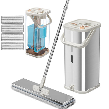 Flat Mop & Bucket System with Clean/Dirty Tanks