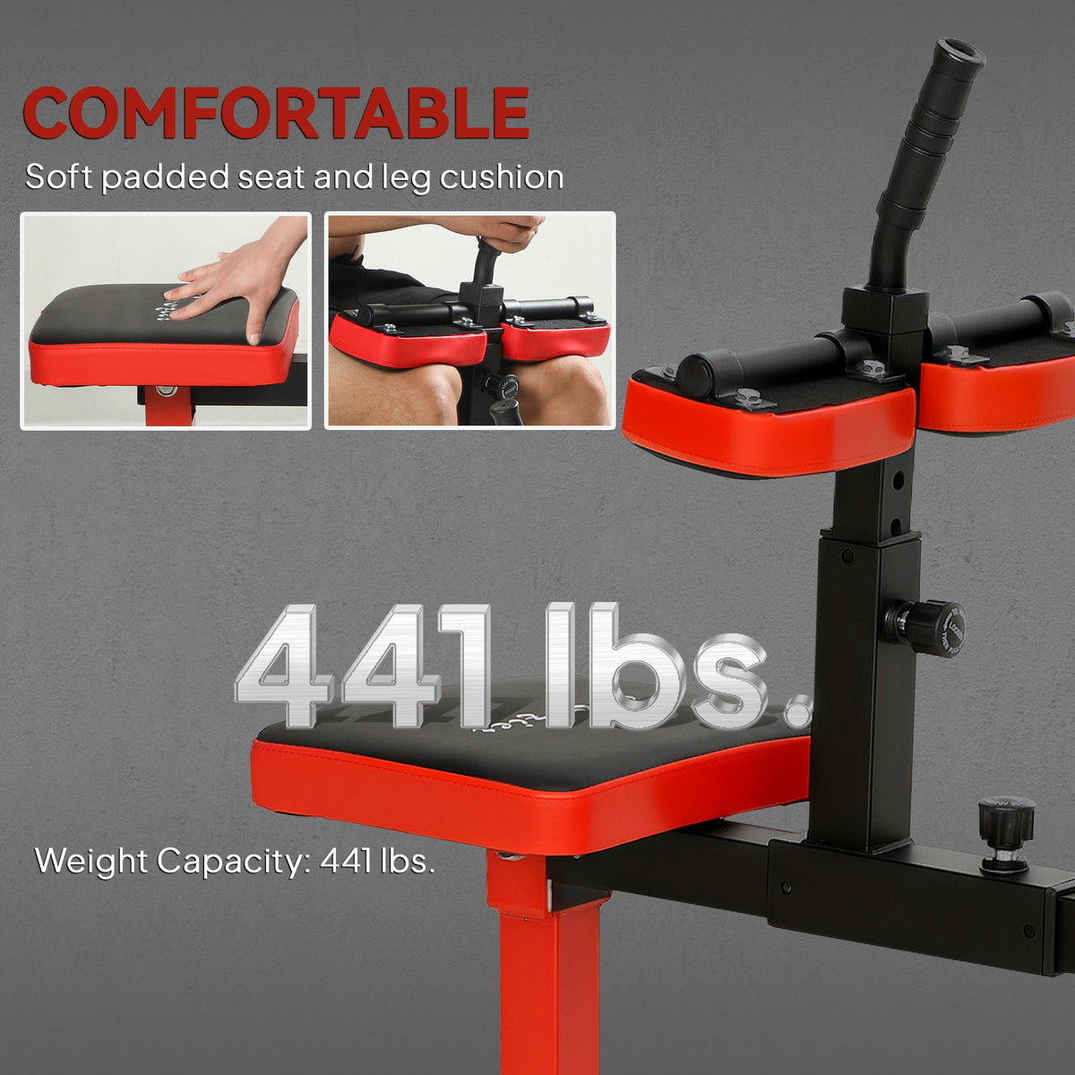 Seated Calf Raise Machine, 440 LB Capacity