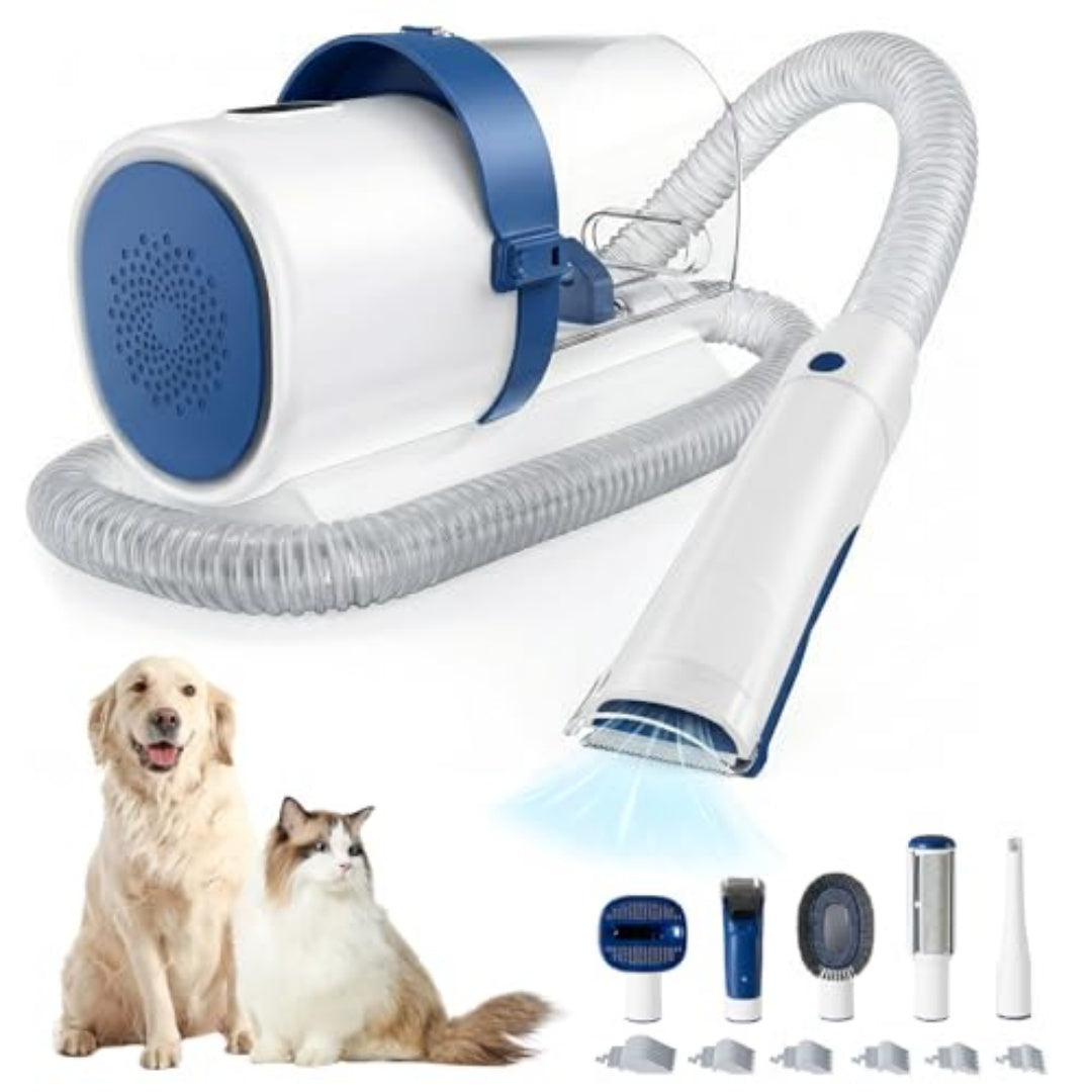 Cordless Pet Grooming Vacuum Kit with Clippers