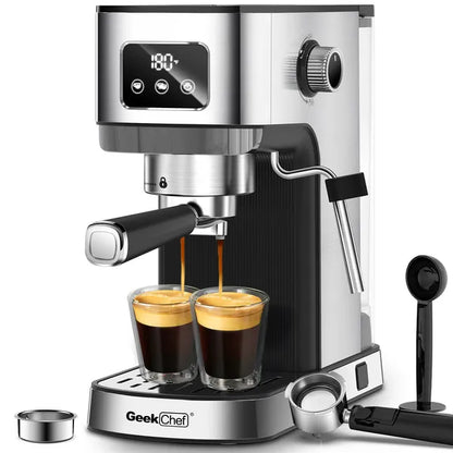20-Bar Espresso Machine with Steam Wand