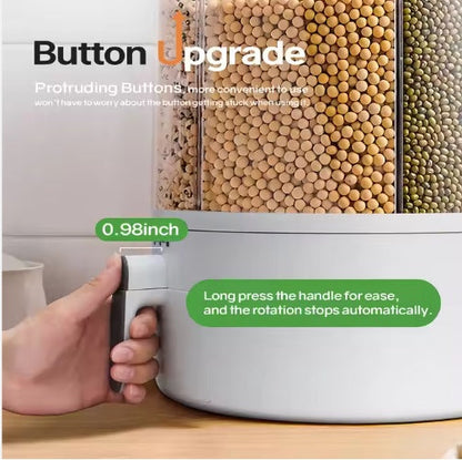6-in-1 Rotating Rice & Grain Dispenser