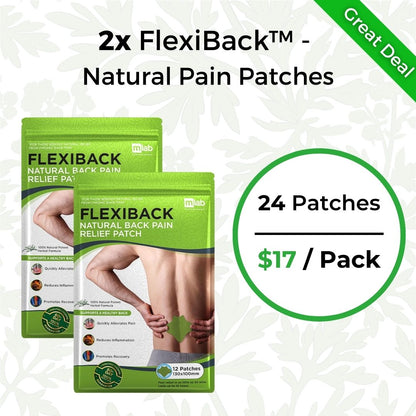 FlexiBack™️ - Natural Back Pain Patches.