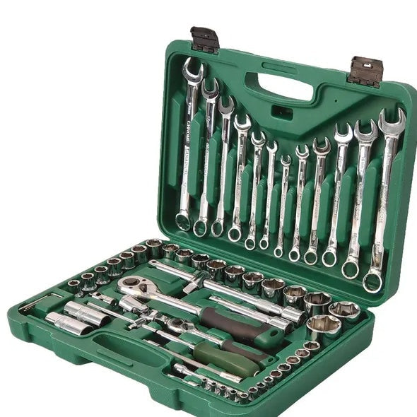 61-Piece Mechanics Tool Set with Ratchet & Sockets