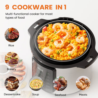 9-in-1 Electric Pressure Cooker & Multi-Cooker