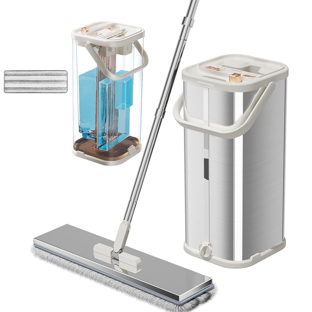 Flat Mop & Bucket System with Clean/Dirty Tanks
