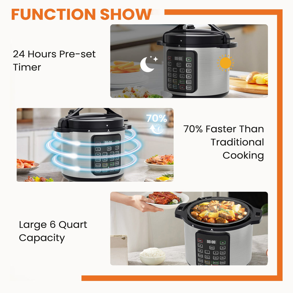 9-in-1 Electric Pressure Cooker & Multi-Cooker