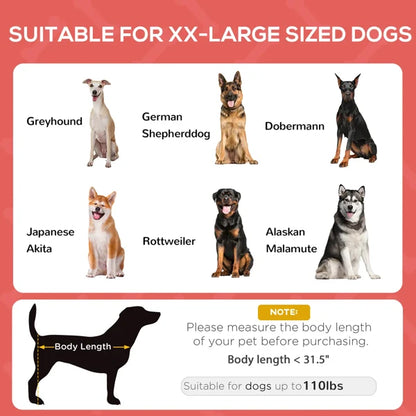 Elevated Dog Cot Bed with Removable Canopy