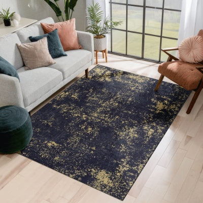 5x8 Washable Area Rug, Non-Slip Low-Pile