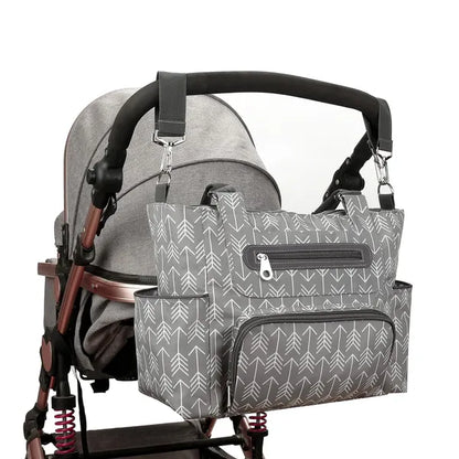 8-Piece Diaper Bag Set with Bottle Bag & Changing Pad