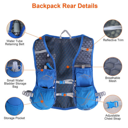 Hydration Vest Running Backpack with Water Bladders