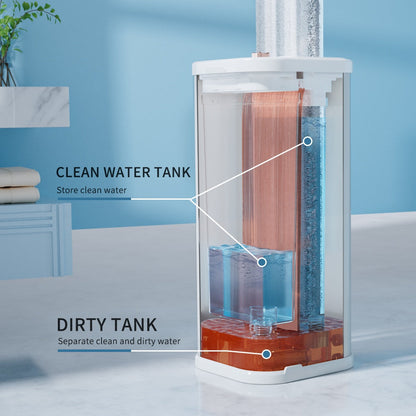 Flat Mop & Bucket System with Clean/Dirty Tanks