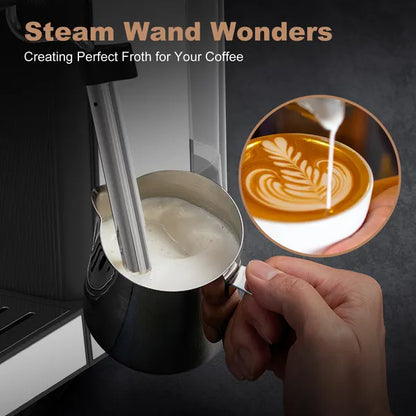 20-Bar Espresso Machine with Steam Wand