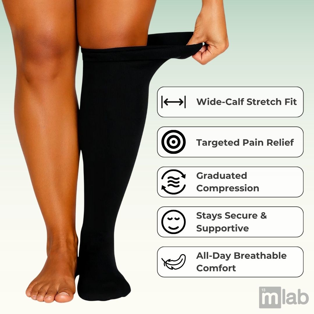 Nexora™ – Wide Calf Compression Socks