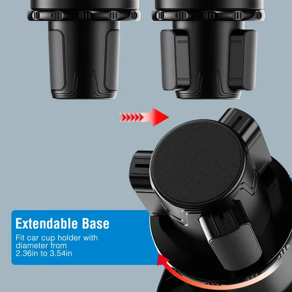 3-in-1 Rotating Car Cup Holder Tray Expander