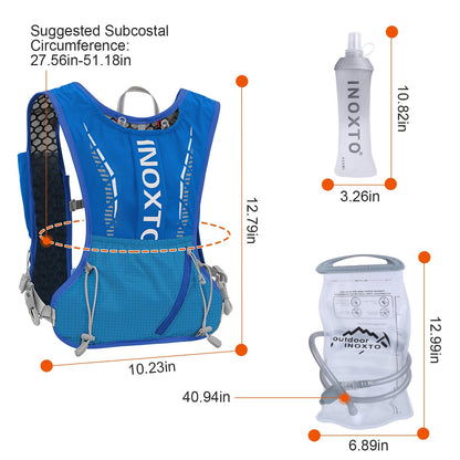 Hydration Vest Running Backpack with Water Bladders