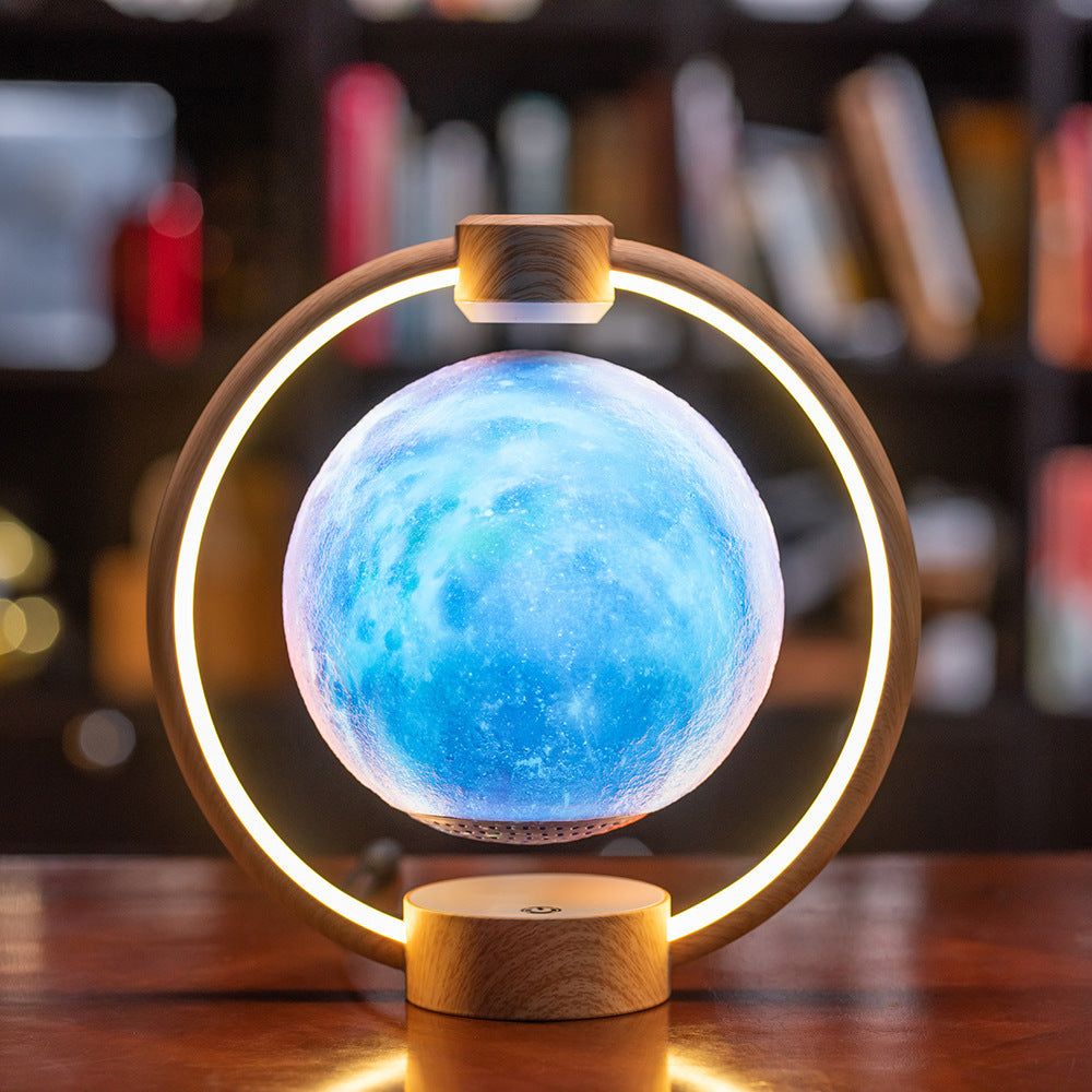 Floating Moon Bluetooth Speaker with LED Lights