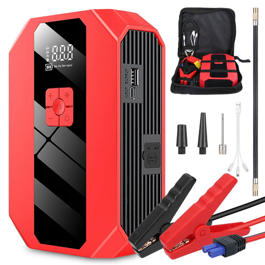 4-in-1 Car Jump Starter with Tire Inflator