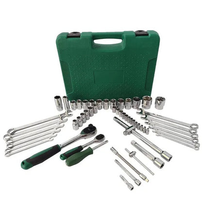 61-Piece Mechanics Tool Set with Ratchet & Sockets