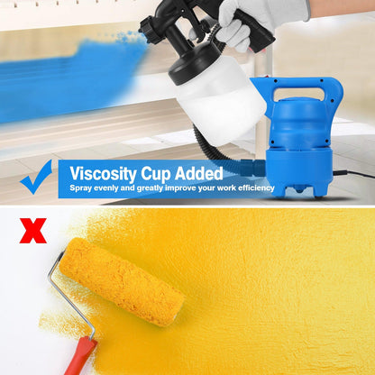 Electric Paint Sprayer, 800ML, HVLP 650W