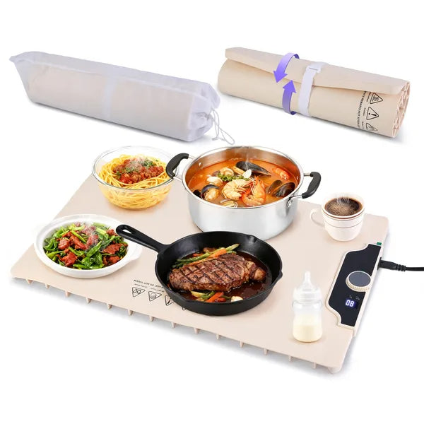 Electric Food Warming Mat, 14 Temp Levels, 10Hr Timer