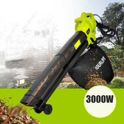 Electric Leaf Blower & Vacuum, 3000W