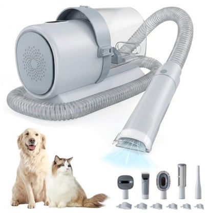 Cordless Pet Grooming Vacuum Kit with Clippers