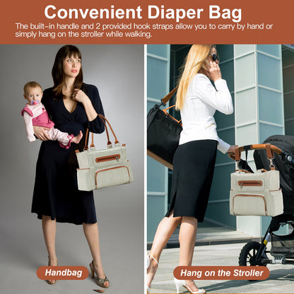 8-Piece Diaper Bag Set with Bottle & Mesh Bags