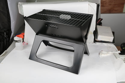 Portable Folding Charcoal BBQ Grill for Camping & Travel