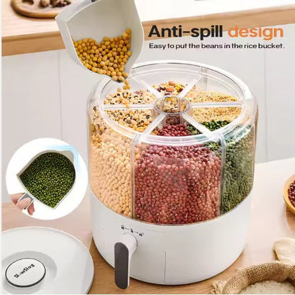 6-in-1 Rotating Rice & Grain Dispenser