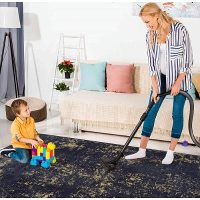 5x8 Washable Area Rug, Non-Slip Low-Pile