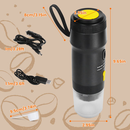 Portable Electric Espresso Machine, Cordless & Self-Heating