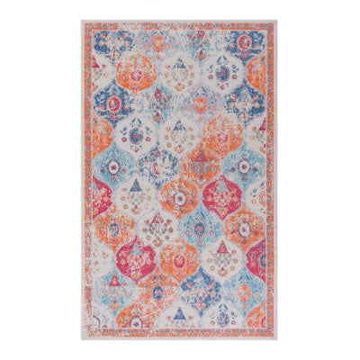 5x8 Washable Area Rug, Non-Slip Low-Pile
