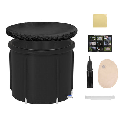 97 Gal Portable Ice Bath Tub with Cover, Cold Plunge