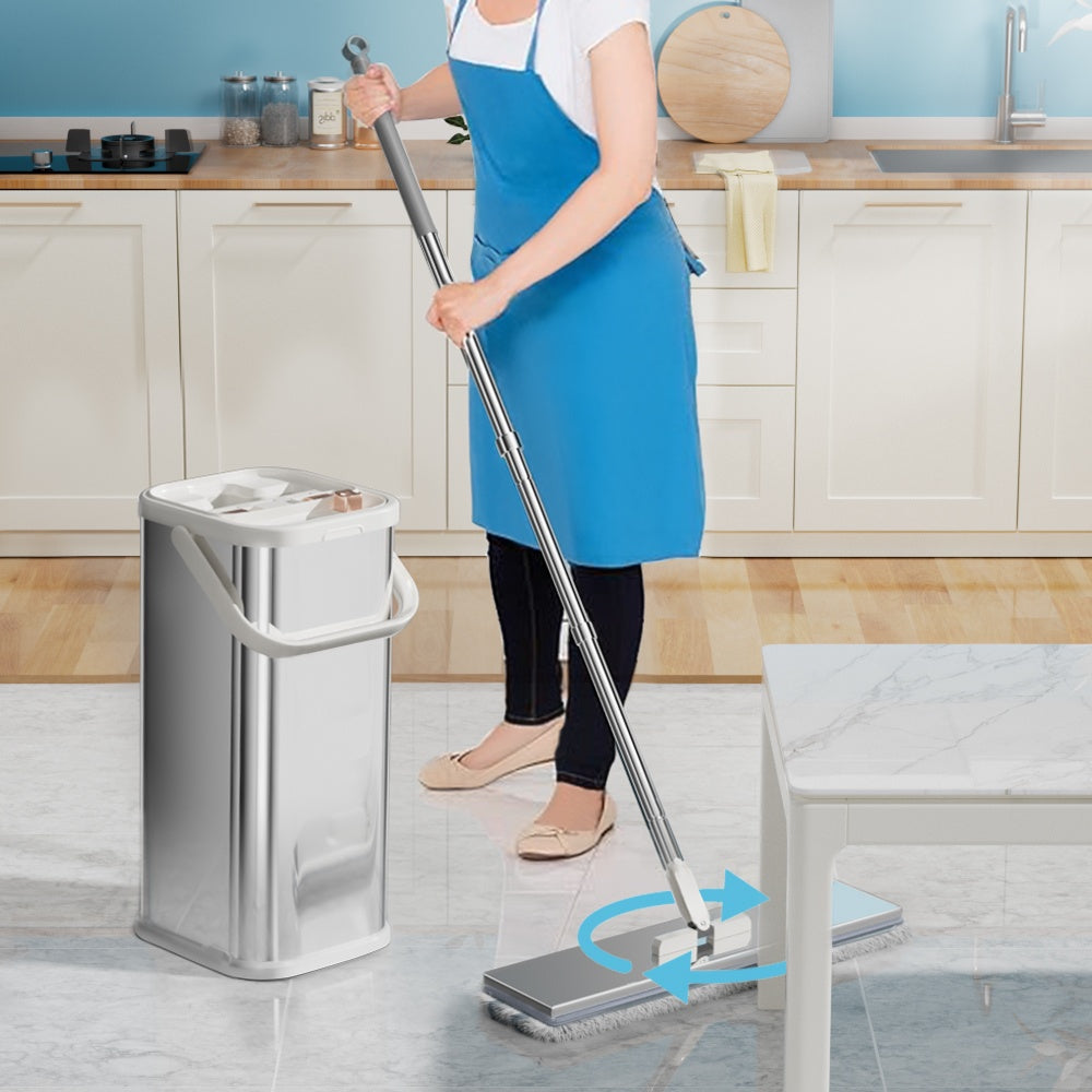 Flat Mop & Bucket System with Clean/Dirty Tanks