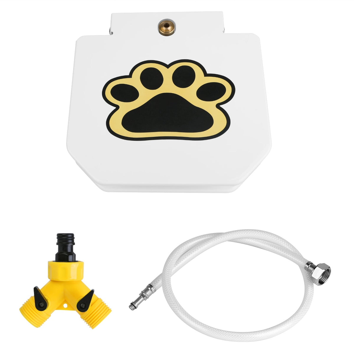 Outdoor Dog Water Fountain with Paw Pedal