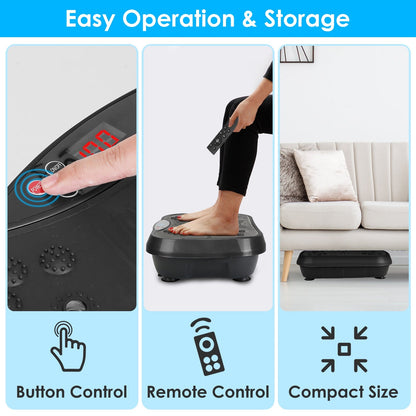 Vibration Plate Exercise Machine with Bands