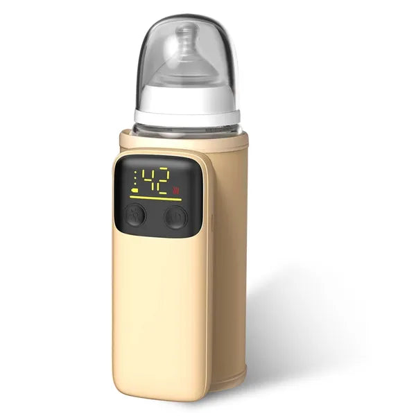Portable Baby Bottle Warmer with Night Light, 6 Levels