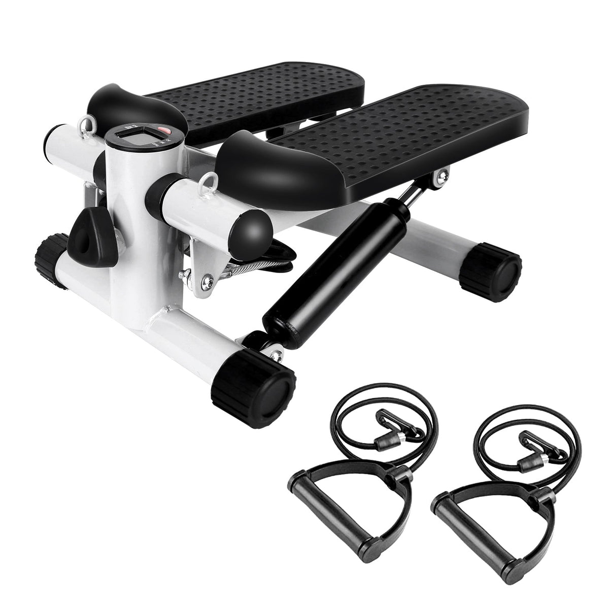 Mini Stepper with Resistance Bands & LCD Monitor