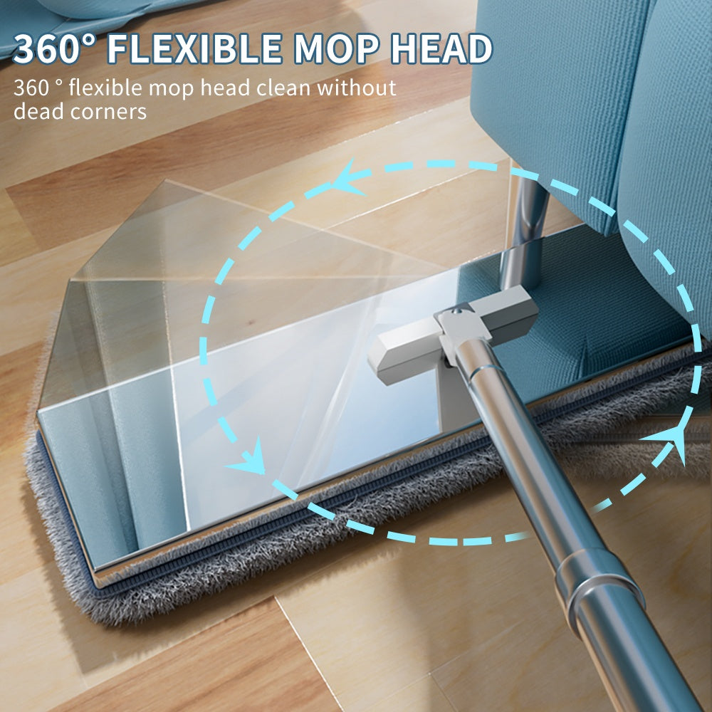 Flat Mop & Bucket System with Clean/Dirty Tanks