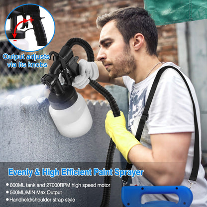 Electric Paint Sprayer, 800ML, HVLP 650W