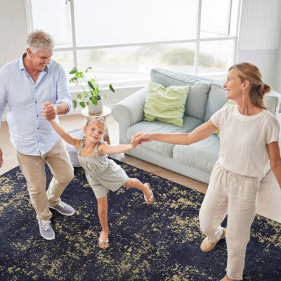 5x8 Washable Area Rug, Non-Slip Low-Pile