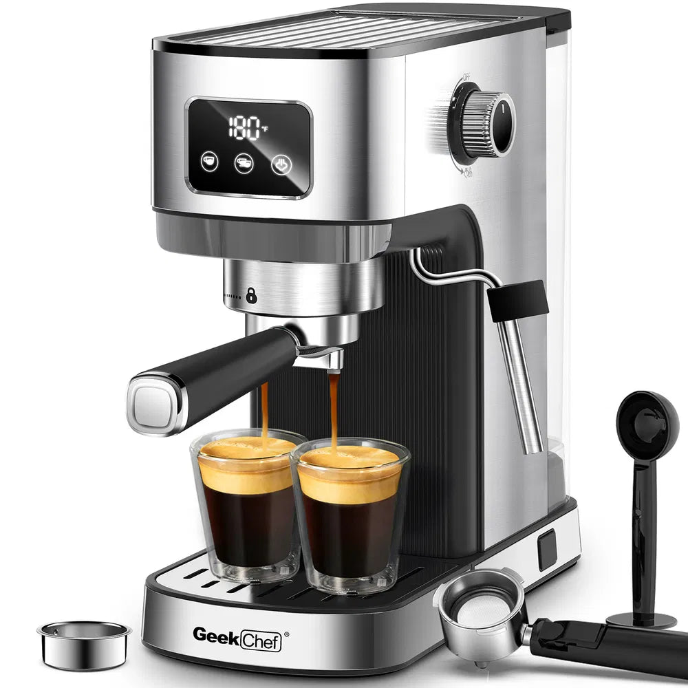 20-Bar Espresso Machine with Steam Wand