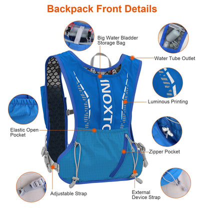 Hydration Vest Running Backpack with Water Bladders