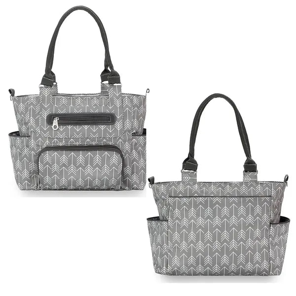 8-Piece Diaper Bag Set with Bottle Bag & Changing Pad