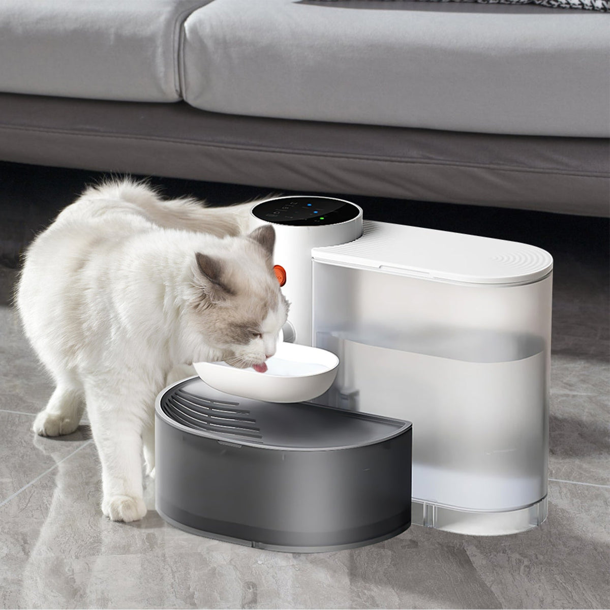 Smart Pet Water Fountain, 3L Cordless Rechargeable