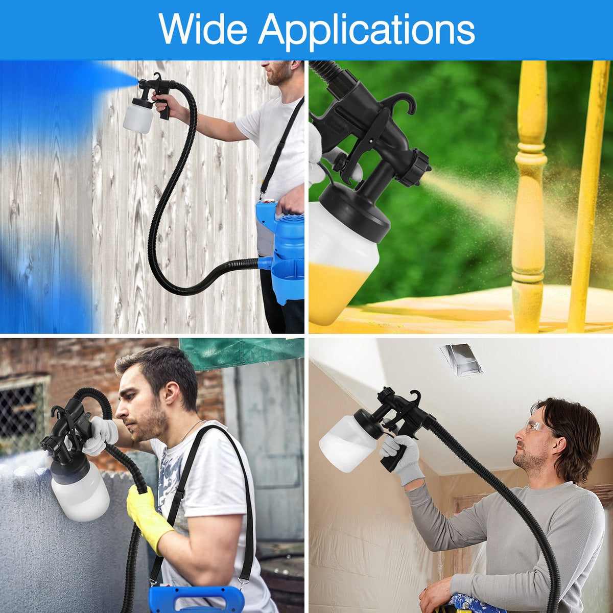 Electric Paint Sprayer, 800ML, HVLP 650W
