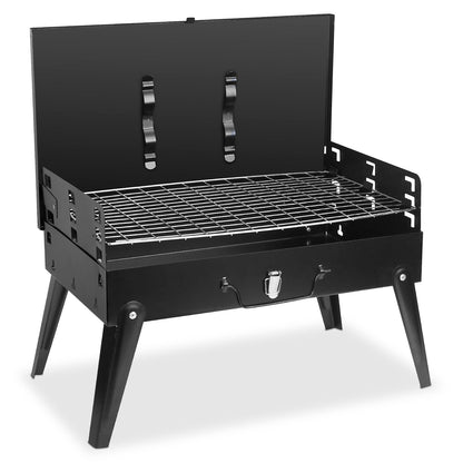 Portable Folding Charcoal BBQ Grill for Camping & Travel